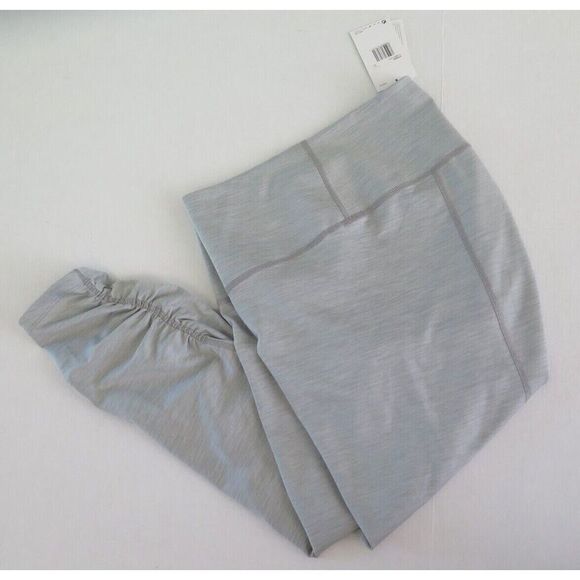 Nike Yoga CU8607 073 Women's Plus Sz 2X Gray Ruched Calf Yoga 7/8 Tights - Picture 5 of 7